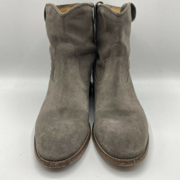 Isabel Marant Crisi Suede Ankle Boots Taupe Sz 40 - Picture 2 of 8